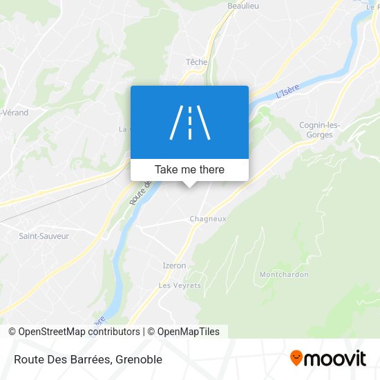 Route Des Barrées map