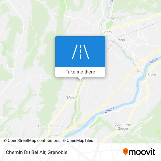 Chemin Du Bel Air map