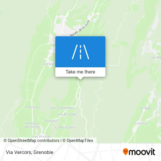 Via Vercors map