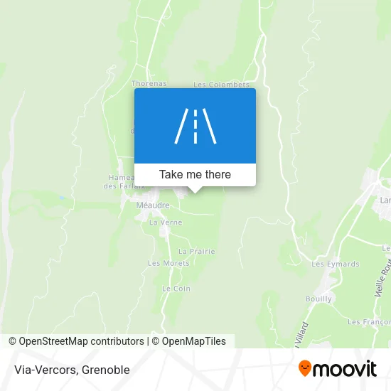 Via-Vercors map