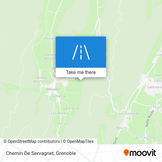 Chemin De Servagnet map