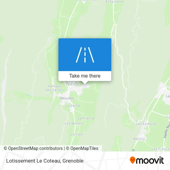 Lotissement Le Coteau map