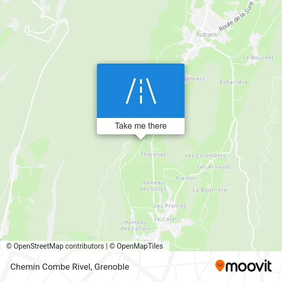 Chemin Combe Rivel map