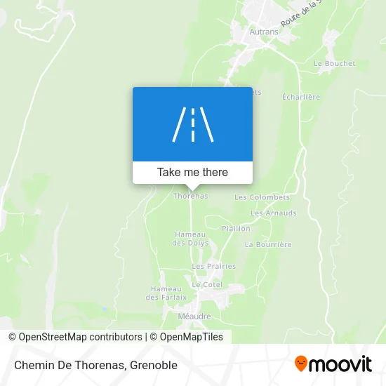 Chemin De Thorenas map