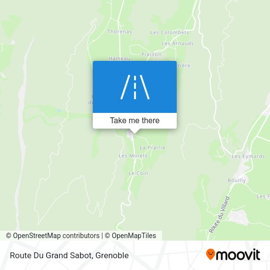 Route Du Grand Sabot map