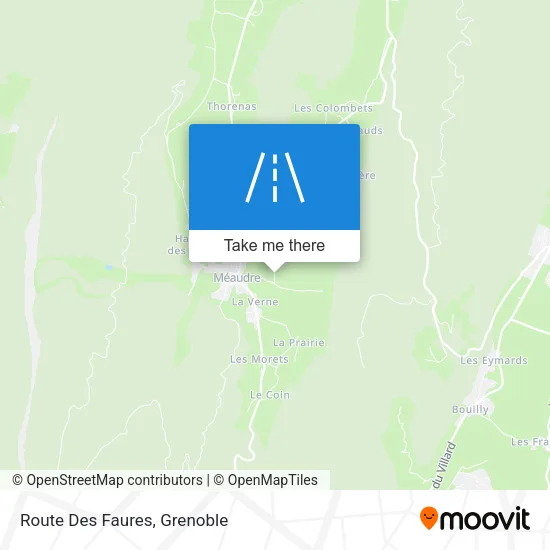 Route Des Faures map