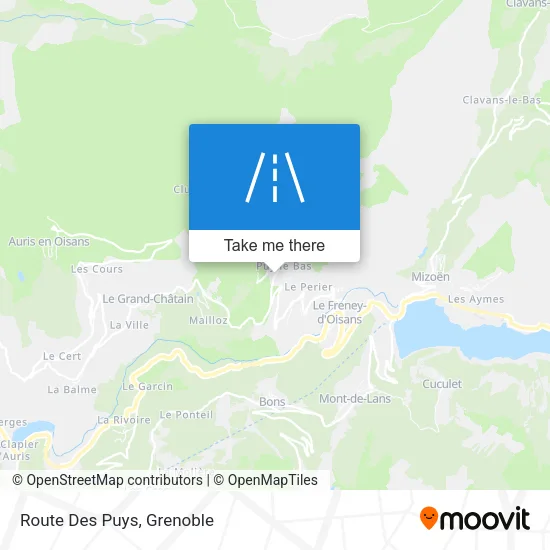 Route Des Puys map