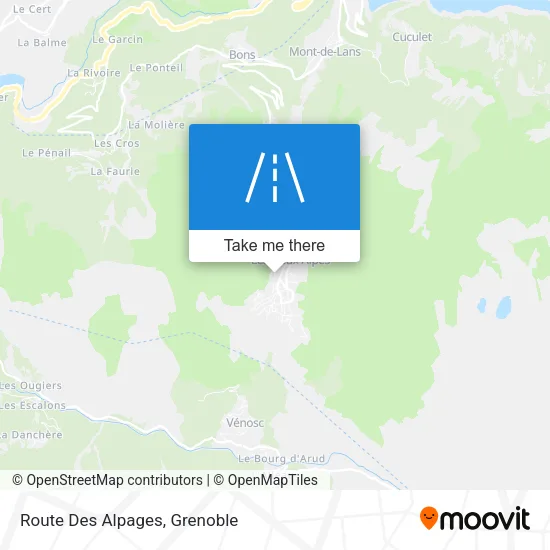 Route Des Alpages map