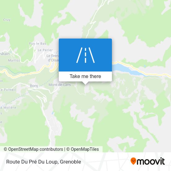 Route Du Pré Du Loup map