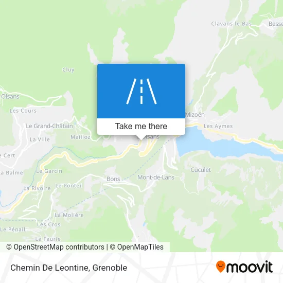 Chemin De Leontine map