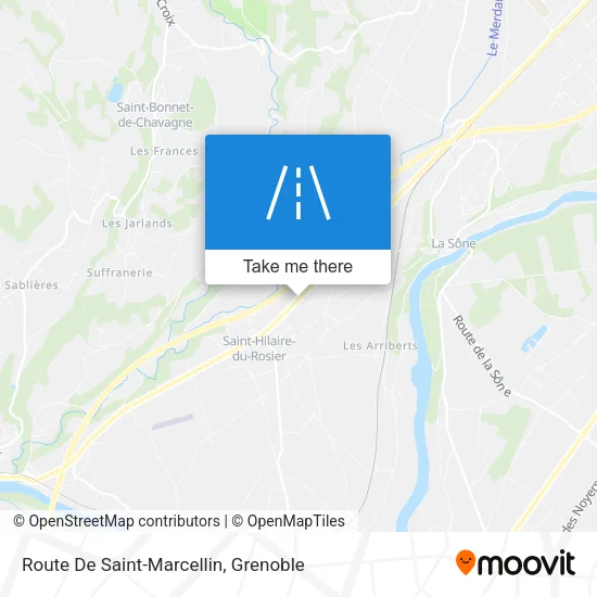 Route De Saint-Marcellin map