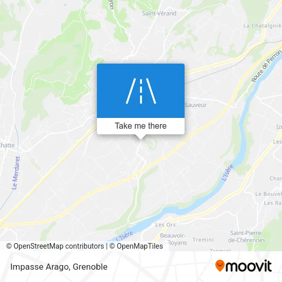 Impasse Arago map
