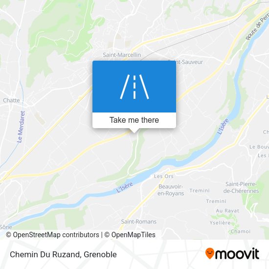 Chemin Du Ruzand map
