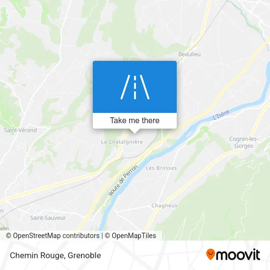 Chemin Rouge map