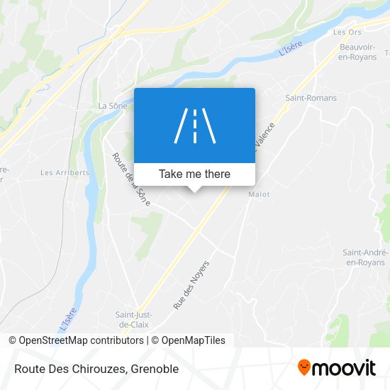 Route Des Chirouzes map