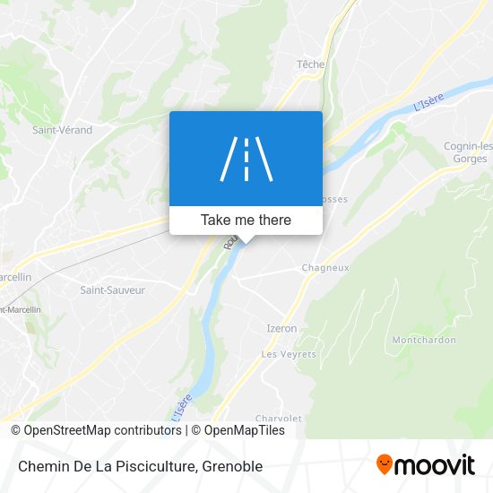 Chemin De La Pisciculture map