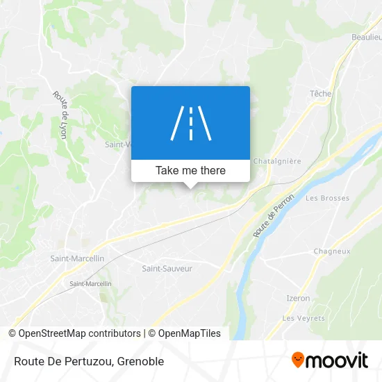 Route De Pertuzou map