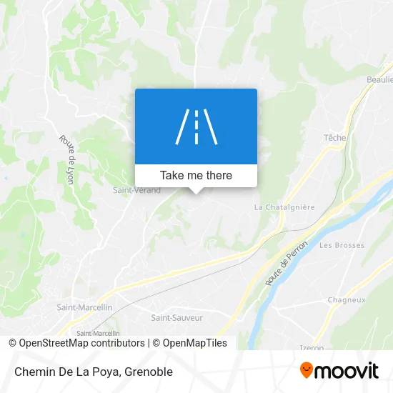 Chemin De La Poya map