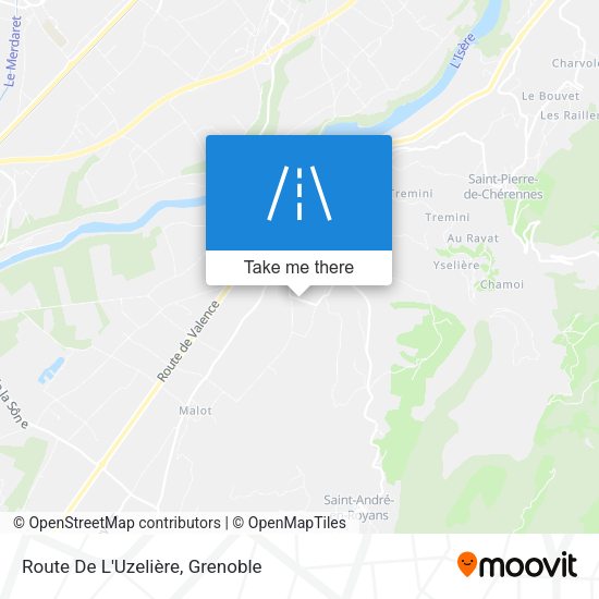 Route De L'Uzelière map