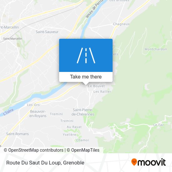 Route Du Saut Du Loup map