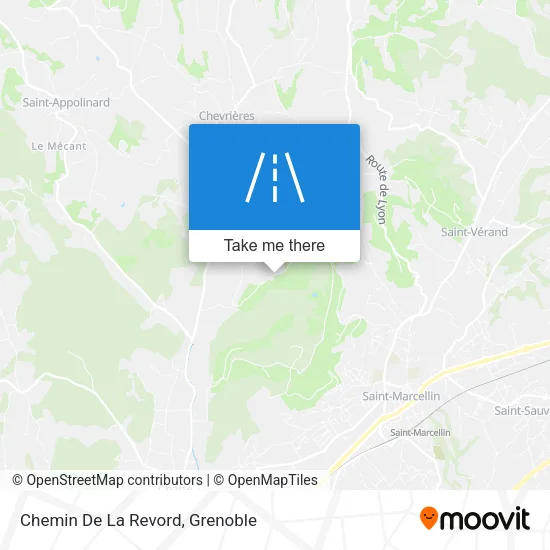 Chemin De La Revord map