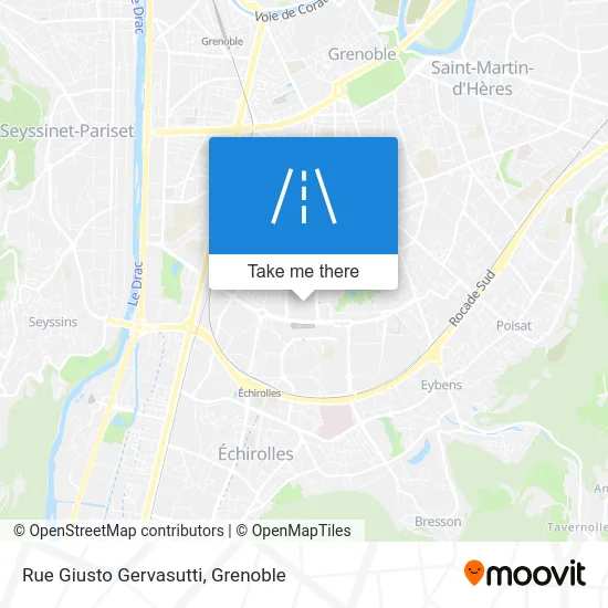 Rue Giusto Gervasutti map