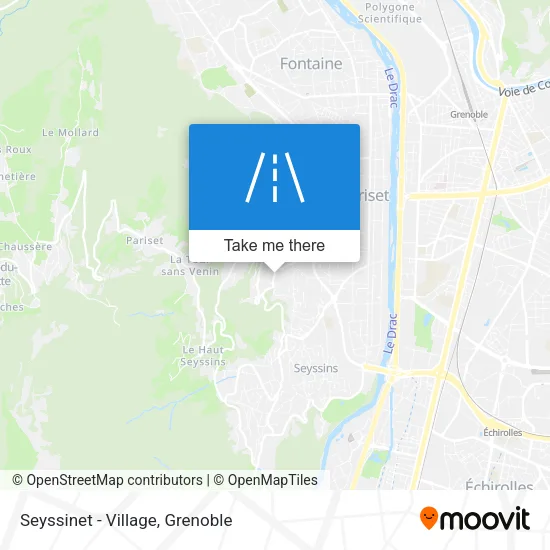 Seyssinet - Village map