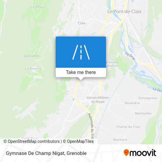 Gymnase De Champ Nigat map