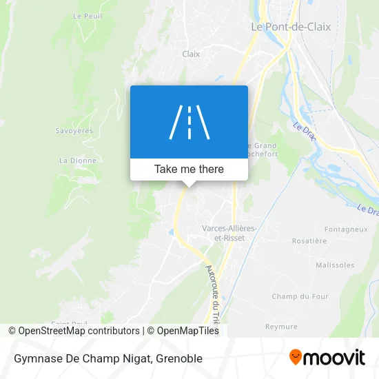 Gymnase De Champ Nigat map