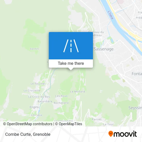 Combe Curte map