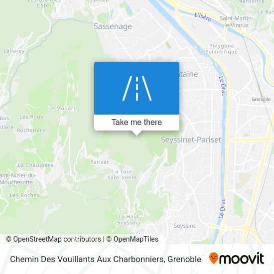 Chemin Des Vouillants Aux Charbonniers map