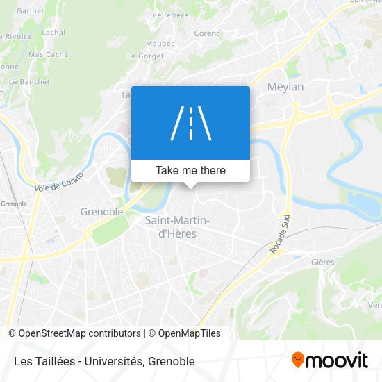 Les Taillées - Universités map