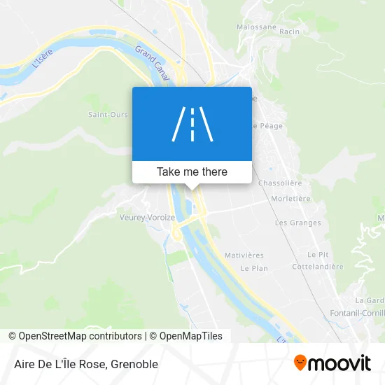 Aire De L'Île Rose map