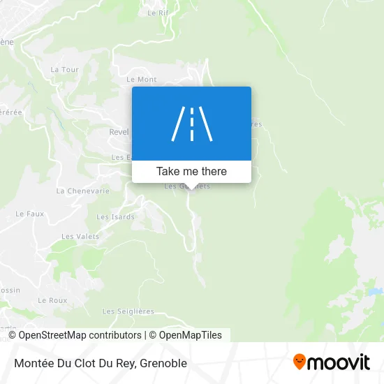 Montée Du Clot Du Rey map