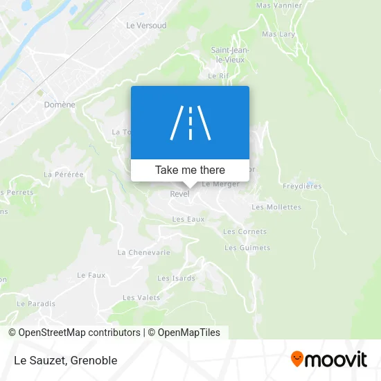 Le Sauzet map