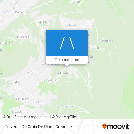 Traverse De Croix De Pinet map