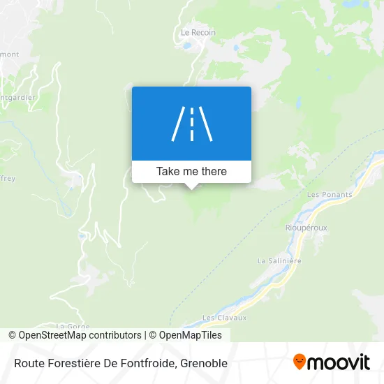 Route Forestière De Fontfroide map