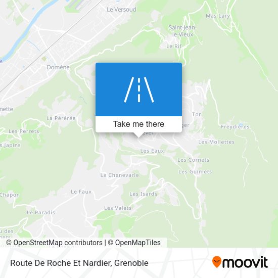 Route De Roche Et Nardier map