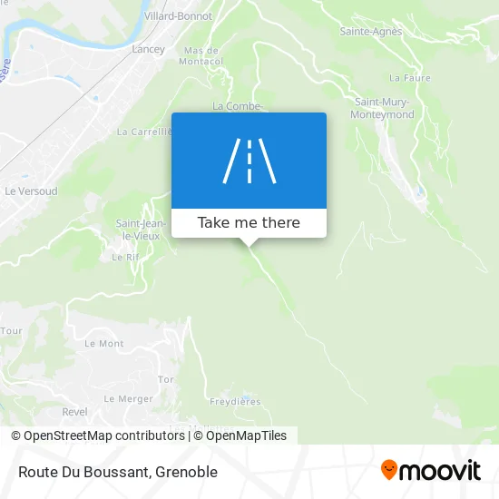 Route Du Boussant map