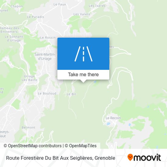 Route Forestière Du Bit Aux Seiglières map