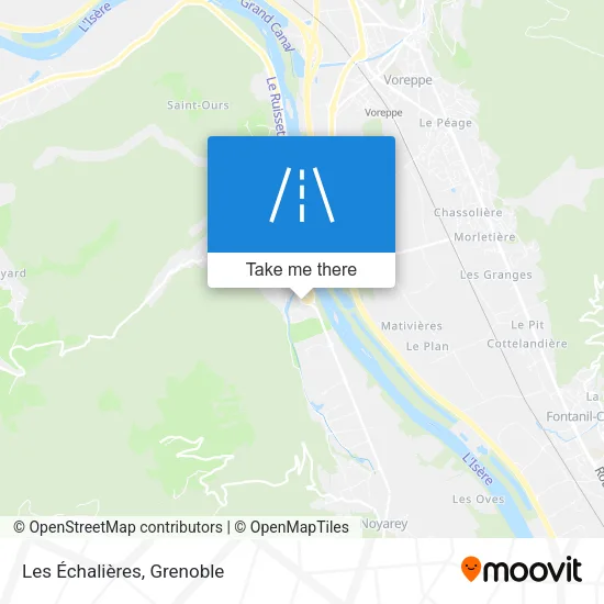 Les Échalières map