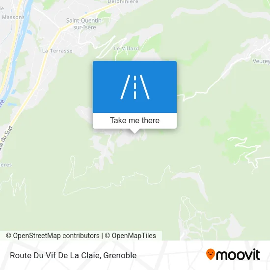 Route Du Vif De La Claie map