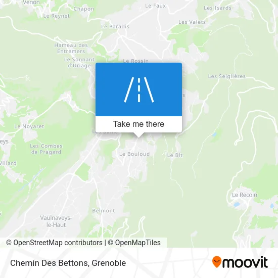 Chemin Des Bettons map