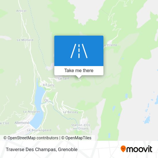 Traverse Des Champas map