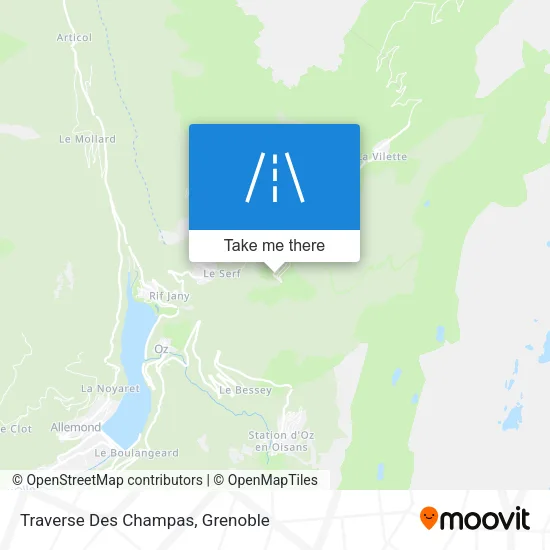 Traverse Des Champas map