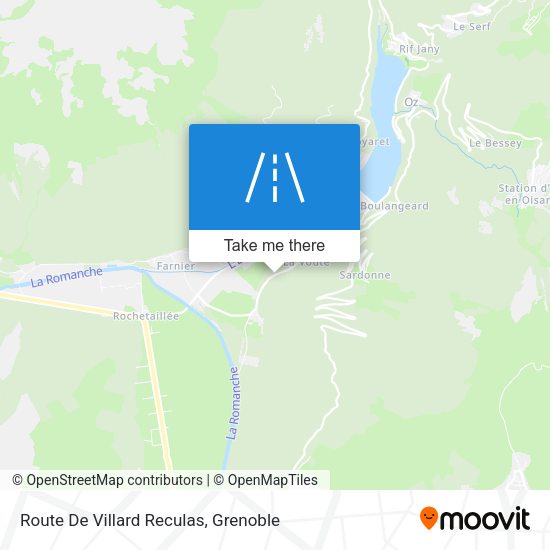 Route De Villard Reculas map