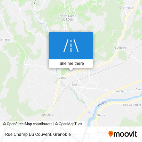 Rue Champ Du Couvent map
