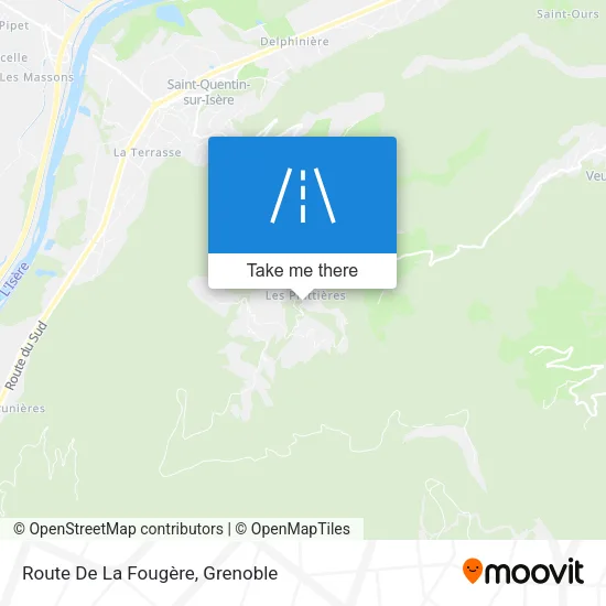 Route De La Fougère map