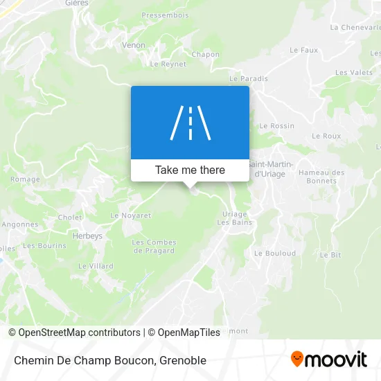 Chemin De Champ Boucon map