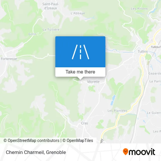 Chemin Charmeil map